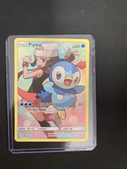 Piplup 239/236 Cosmic Eclipse Secret Rare Pokemon TCG Card. HAS A CREASE - Image 1