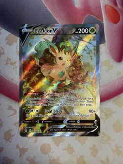 Pokemon TCG Leafeon v Evolving Skies Holo Ultra Rare Card 167/203 Mint Condition - Image 1