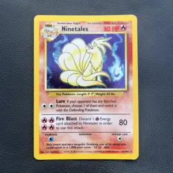 Pokemon TCG Ninetales Base Set 12/102 Holo Unlimited Holo Rare LP - Image 2