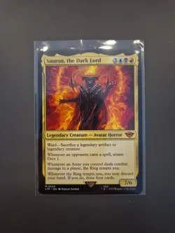Magic The Gathering Sauron The Dark Lord LOTR Card Mythic NM MTG - Image 1