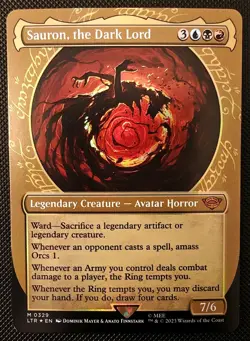 Sauron, the Dark Lord - Foil Showcase - LOTR - 0329 - NM - Mythic Rare - MTG - Image 1