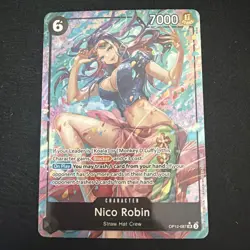 Nico Robin (Alt Art) OP12-087 SR Legacy of the Master ONE PIECE TCG English - Image 1