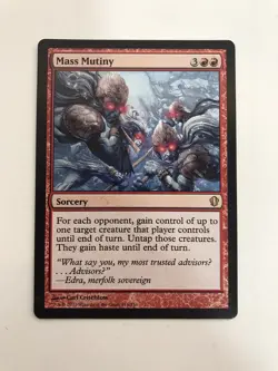 Mass Mutiny MTG Magic the Gathering Card LP Lightly Played Commander - Image 1