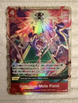 Gum-Gum Mole Pistol ST21-017 One Piece Card EN English Foil Event Trigger Bandai - Image 1