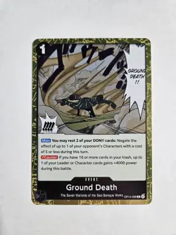 Ground Death OP14-096 FOIL The Azure Sea's Seven R NM One Piece - Image 1