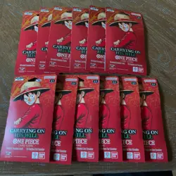 One Piece Carrying On His Will OP-13 English Version Blister Packs Lot of 12 - Image 1