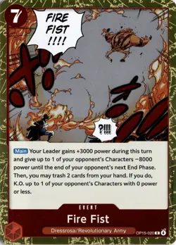 Fire Fist R Adventure on Kami's Island OP15-020 One Piece TCG - Image 1