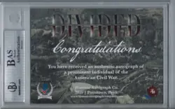 2019 Historic Autographs Civil War Divided Nathaniel P. Banks Major General - Image 2