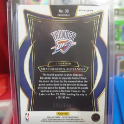 2024-25 Panini Select - Concourse Shai Gilgeous-Alexander Blue Scope Prizm /249 - Image 2