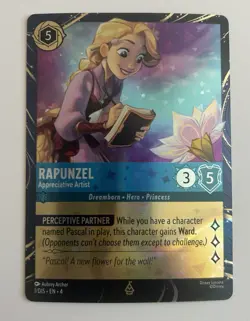 Disney Lorcana Rapunzel Appreciate Artist 04-1/DIS EPCOT Promo Foil Card - Image 1