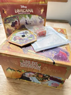Disney Lorcana Wilds Unknown Empty Trove Box With Original Accessories, NO PACKS - Image 1