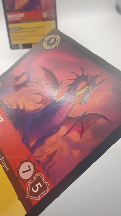 Disney Lorcana Maleficent Monstrous Dragon 108/204 Cold Foil Rare NM - Image 2