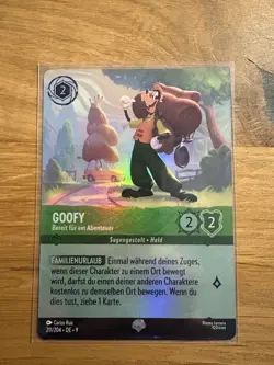 Disney Lorcana Goofy Bereit fur ein Abenteuer Epic 211/204-DE-9 - Image 1