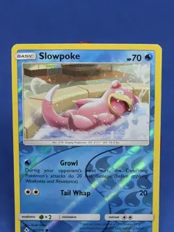 Slowpoke Reverse Holo 42/214 Unbroken Bonds Pokemon Card Tcg Ccg 2019 - Image 3