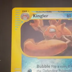KINGLER 50/165 - REVERSE HOLO RARE - EXPEDITION - eREADER POKEMON CARD - NM/M - Image 2