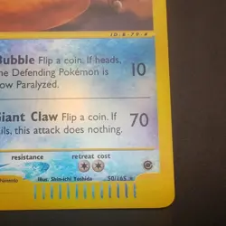 KINGLER 50/165 - REVERSE HOLO RARE - EXPEDITION - eREADER POKEMON CARD - NM/M - Image 4