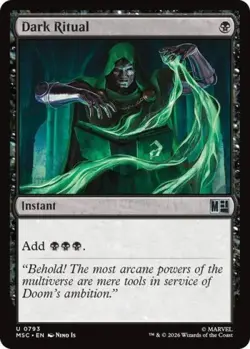 Dark Ritual -Foil Near Mint MTG Commander: Marvel Super Heroes - Image 1