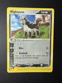 NM Mightyena 42/109 Ruby and Sapphire Uncommon Pokemon Card - Image 1