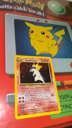 Typhlosion 18/111 Holo Rare – Neo Genesis WOTC 2000 Pokemon Card LP - Image 4