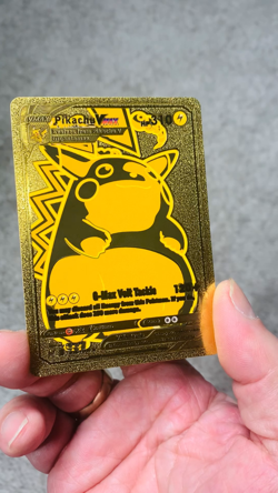 Pikachu VMax HP310 G-Max Volt Tackle Rare Gold Accent Foil Fan Art Cards - Image 2
