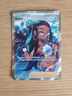 Pokemon TCG Nessa Vivid Voltage Holo Full Art Ultra Rare Card 183/185 - Image 1