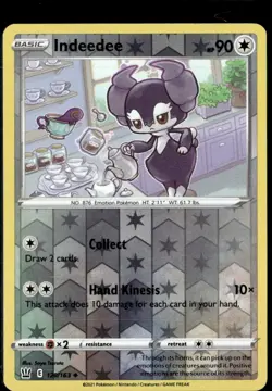 Pokemon Indeedee 120/163 Battle Styles Reverse Holo Uncommon 3 Card Lot - Image 1