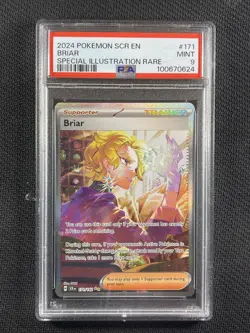 Pokemon Card PSA 9 Briar SIR Trainer Stellar Crown S&V 2024 171/142 - Image 1