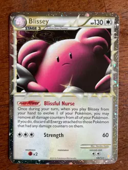Blissey Prime HeartGold SoulSilver (HS) Full Art Holo Card NM - Image 1
