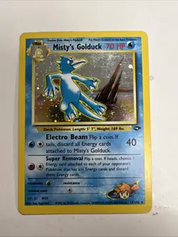Misty's Golduck - 12/132 - Pokemon Gym Challenge Unlimited Holo Rare Card - Image 1
