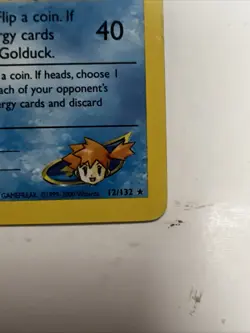 Misty's Golduck - 12/132 - Pokemon Gym Challenge Unlimited Holo Rare Card - Image 5