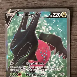 Pokemon Card TCG Regidrago v Silver Tempest Full Art 183/195 - Image 2