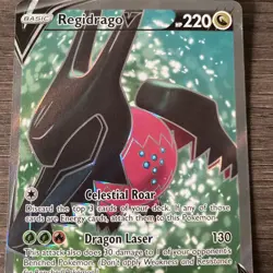 Pokemon Card TCG Regidrago v Silver Tempest Full Art 183/195 - Image 4