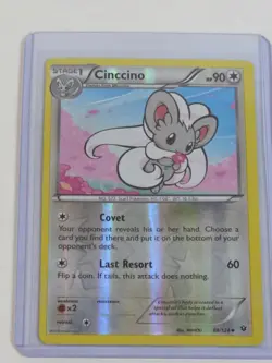 Cinccino 88/124 Reverse Holo Fates Collide 2016 Colorless TCG Pokemon Card - Image 3