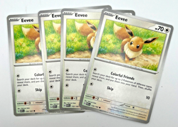 Eevee 133/165 x4 4x Pokemon Card 2023 Scarlet & Violet 151 Playset - Image 1