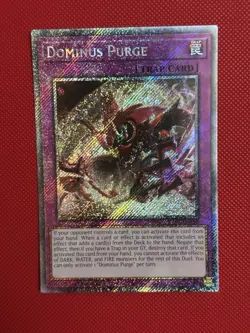 Yugioh! Dominus Purge RA05-EN150 Platinum Secret Rare 1st Ed NM - Image 1