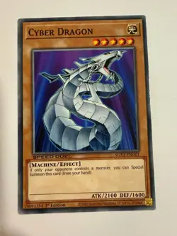 CYBER DRAGON SGX1-ENG01 SPEED DUEL GX: DUEL ACADEMY BOX YU-GI-OH 1ST EDITION NM - Image 1