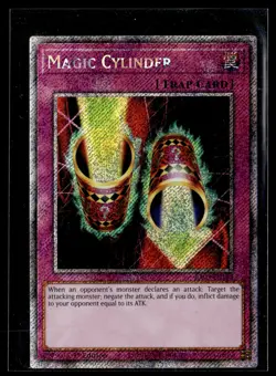 YuGiOh #RA03-EN115 Magic Cylinder (Platinum Secret Rare) - Image 1