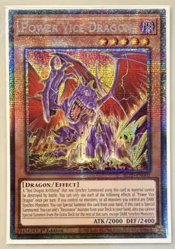 Power Vice Dragon 1st Edition Starlight Rare BLZD-EN002 Yu-Gi-Oh! - Image 1