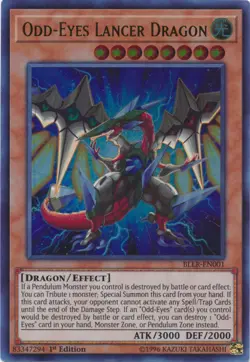Odd-Eyes Lancer Dragon - BLLR-EN001 - Ultra Rare 1st Edition x1 - Lightly Played - Image 1
