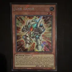 Yu-Gi-Oh! Battles of Legend: Glorious Gallery Junk Armor BLGG-EN032 Secret Rare - Image 1