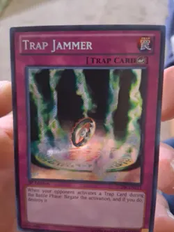 Yugioh Trap Jammer LCJW-EN111 Secret Rare 1st Ed NM - Image 2