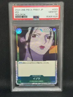 2024 One Piece IZO PSA 10 #OP01-033 Premium The Best Japanese JP Holofoil - Image 1