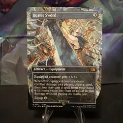 Buster Sword - Borderless - 0351 Non-Foil - Final Fantasy - MTG English - Image 1