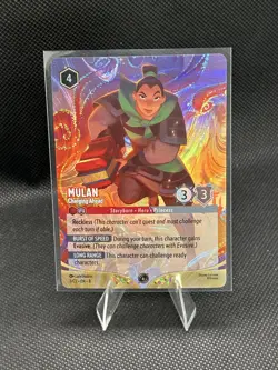 Mulan - Charging Ahead - Disney Lorcana Challenge Enchanted Foil Promo 3/C2 EN-8 - Image 1