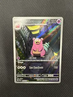 Slowbro IR Illustration Rare 090/084 Pitch Black Card in hand !! Pokemon English - Image 1
