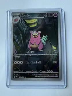 Slowbro IR Illustration Rare 090/084 Pitch Black Card in hand !! Pokemon English - Image 1