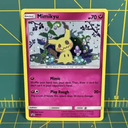 Mimikyu Promo SM163 Team Up Blister Pokemon Card Excellent LP Sun & Moon Holo - Image 1