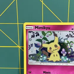 Mimikyu Promo SM163 Team Up Blister Pokemon Card Excellent LP Sun & Moon Holo - Image 4