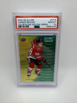 2023-24 Upper Deck Allure - Connor Bedard Color Flow Set GEM-MT PSA 10 #CF-16 - Image 4