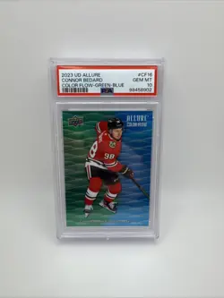2023-24 Upper Deck Allure - Connor Bedard Color Flow Set GEM-MT PSA 10 #CF-16 - Image 5